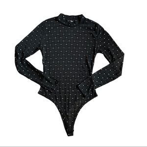 Fashion Nova Black Body Suit size Large